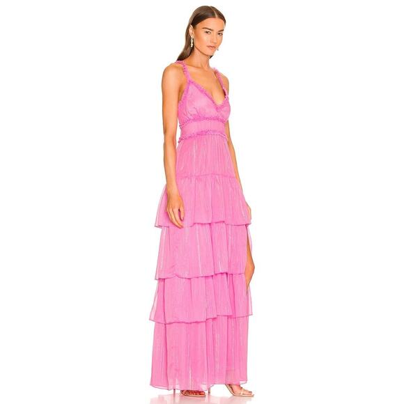 Likely Athena Maxi Dress Pink Sugar Size 14 - Picture 2 of 6